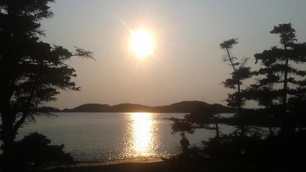 Campsite View in Leading Tickles, Newfoundland.