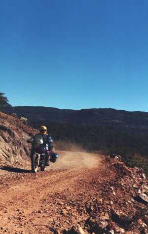 Another view of road down to Urique