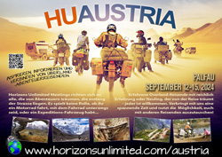 Horizons Unlimited Austria 2024 postcard.