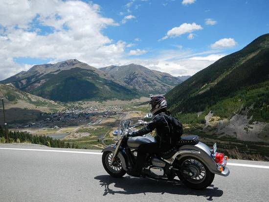 Danell Lynn on the Million Dollar Highway, Colorado.