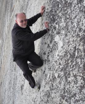 Grant rock climbing in Yosemite Park.