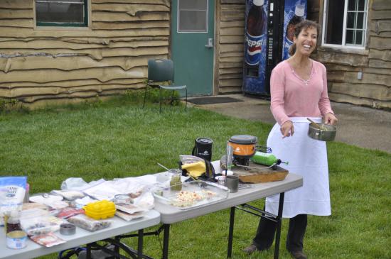 Nicole Espinosa at HU California cooking class.