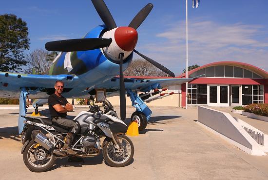 Christopher P Baker at the Bay of Pigs Museum, Cuba.