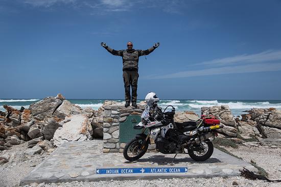 Mark Donham at Cape Agulhas.