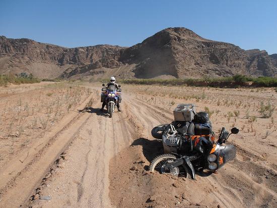 Daan and Mirjam in Namibia.