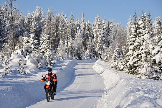 Adventure touring in winter!