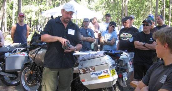 Kevan Ibbotson bodging seminar at Canwest 2010.