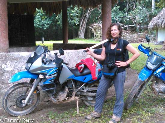 Tammy Perry at Uaxactun, Guatemala.