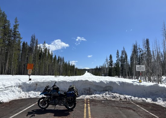 Scott Dobie, Snowy road block.