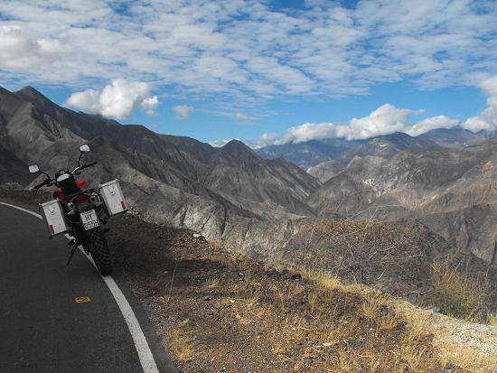 Ecuador and bike, mountains.