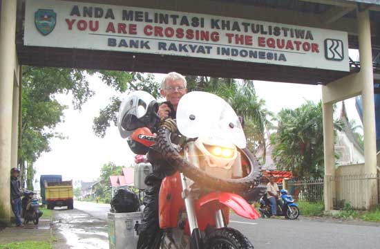 Yves Besancon crossing the equator