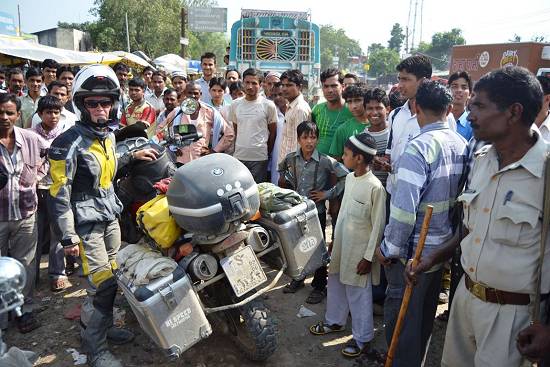 Heike Fania in India.