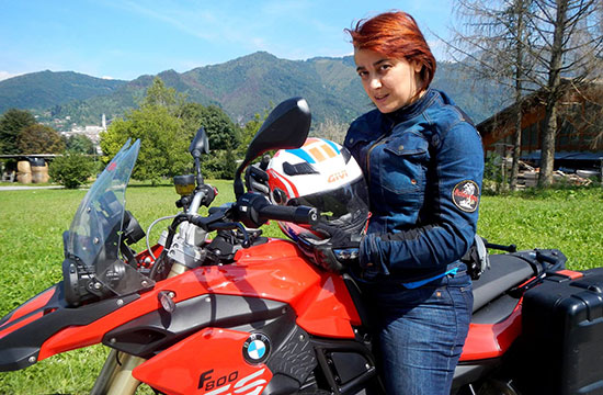 Miriam Orlandi, On her bike