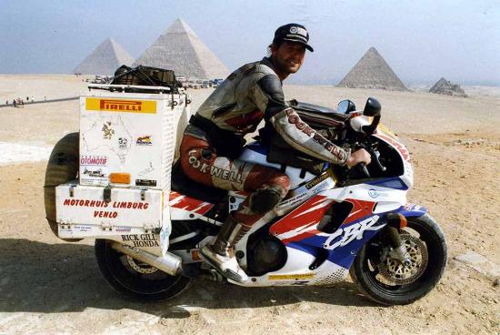 Sjaak Lucassen at Pyramids, Egypt.