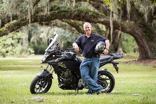 Chris Smith and bike.