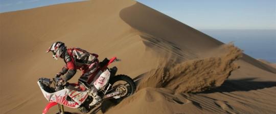 Patrick Trahan in Dakar race.