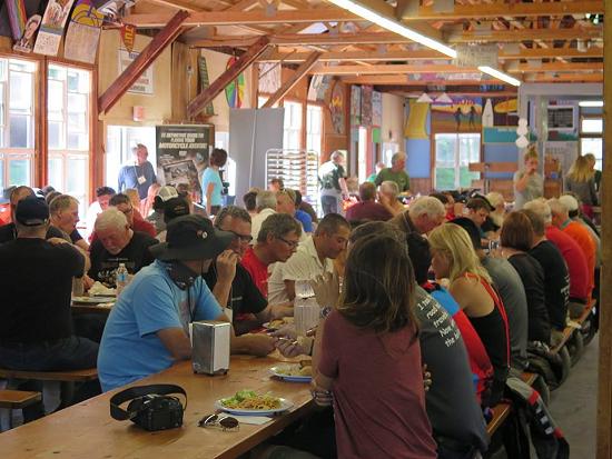 Meal time at HU Ontario 2016.