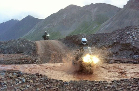 Bill's river crossing in Asia