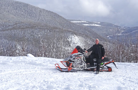 Joe and his snowmobile