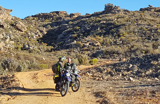 Michael Anthonijsz and friend on the trail