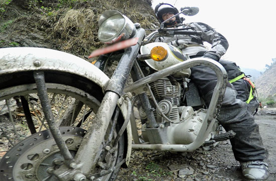 Michelle and bike close-up, GoPro still