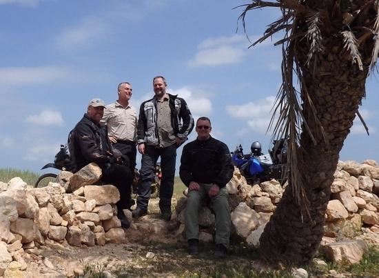 Tony Friday and friends in the Sahara.