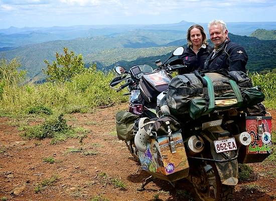 Paul and Kan Dwyer in Africa.