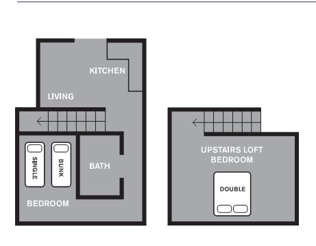 Jindabyne Sport and Recreation Centre - 2 BR Units floor plan.