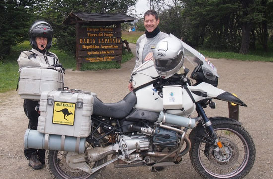 Jo and Mike Hannan with bike