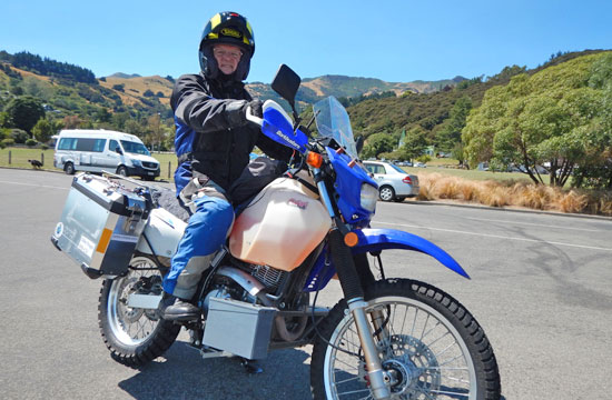 Mal Cremer at Akaroa Harbour