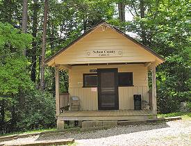 Cabins at 4-H Holiday Camp.