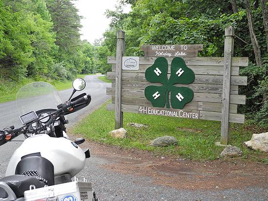 Entrance to Holiday Lake 4-H Educational Center and Camp.