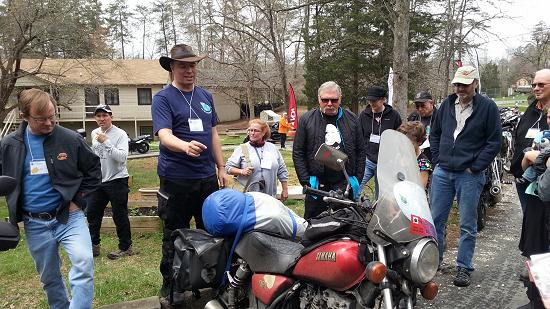 Andrew Pain demonstrates his inimitable packing technique at HU Virginia 2015.