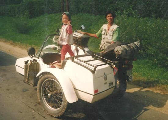 Emy and David Woodburn, Sidecar family.