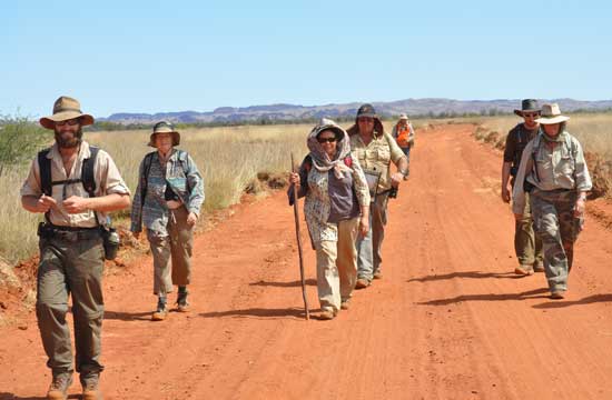 Bob Cooper in the outback.