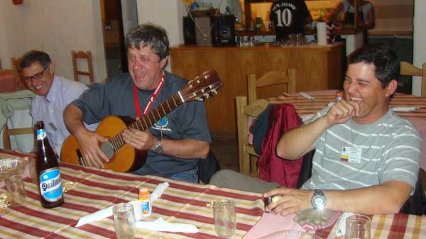 14) Oscar playing the guitar. 