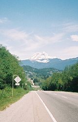 View from the road along Hwy 99.