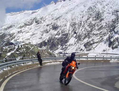 Mountain Pass and snow