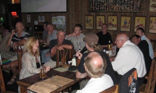 A small part of the restaurant, which we filled!