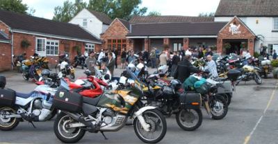 Outside the main conference buildings, loads of bikes parked.