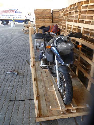 Uncrating the bike