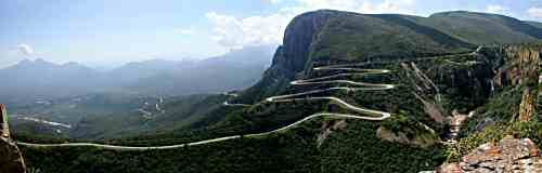 Windy road in Sierra Leone