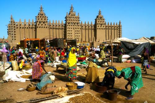 Adobe mosque in Djenne, Mali.