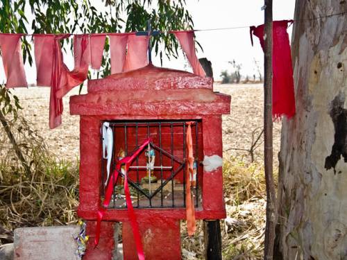 Shrine to the dead in Argentina.