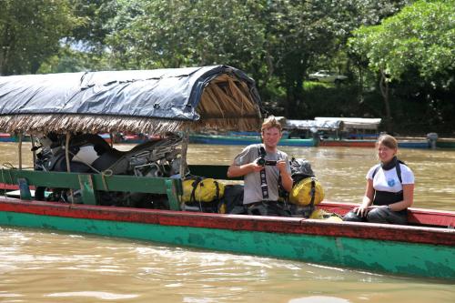 River crossing from Mexico to Guatemala.