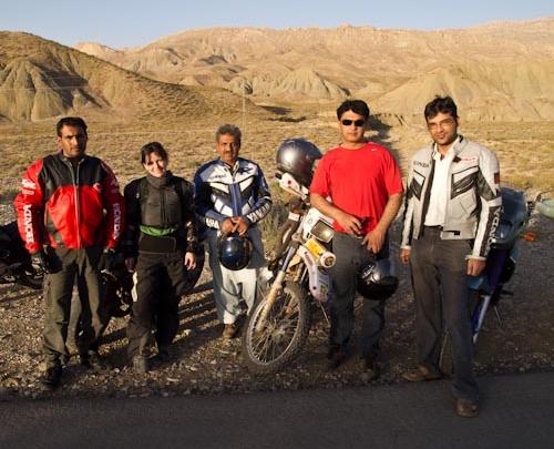 Danielle with the Quetta Bikers Club.