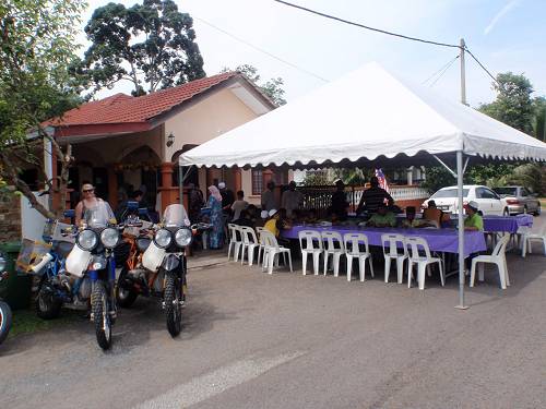 Feast at the engagement party, Malaysia.