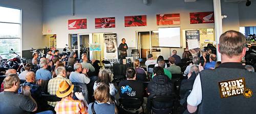 Jeffrey Polnaja at the HU Adventure Evening in Langley, Canada.