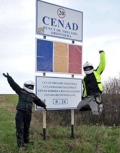 At the Romanian border.