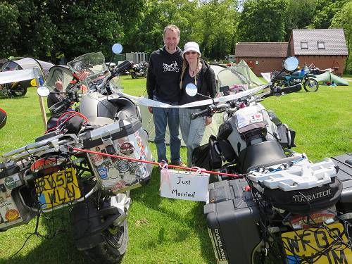 Lolo and Scott celebrating their honeymoon at HUBB UK 2013!